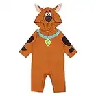 Scooby-Doo Scooby Doo Toddler Boys Zip Up Cosplay Coverall Brown 4T