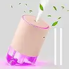 GOOZY Air Humidifiers for Bedroom,90°/30°Dual-Angle Nozzle and Quiet Portable,Cool Mist Humidifiers for Baby,Office,Home,Yoga,Plants,Travel,2 Mist Modes,Night Light,Personalise Bedroom Things(Pink)