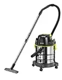 RYOBI 18 V ONE+ Akku-Nass-und Trockensauger R18WDV-0 (Saugleistung 82 AW, 18 L Behältervolumen, Luftstrom 1400 l/min, 1,8 m Schlauchlänge ohne Akku und Ladegerät), Grün