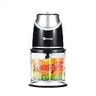 Mini Food Processor & Electric Food Chopper，500ml Kitchen Small Chopper Grinder For Meat, Vegetables, Fruits, Veggie,Baby Food,Onion,Garlic