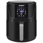 LLIVEKIT 7L Large Air Fryer, Family Size Hot Air Fryer 1800W Digital Touchscreen with 10 Presets, Removable Basket, Timer & Temperature Control for Oil Free & Low Fat Healthy Cooking Black