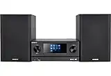 KENWOOD M-9000S-B Micro Système Hi-FI avec CD, Dab +, Radio Internet, Spotify, FM, Bluetooth, USB et Grand écran Couleur TFT