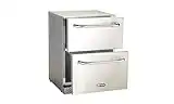 Bull Outdoor Products 17400 Double Drawer Outdoor Rated Refrigerator, Stainless Steel