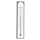 Accurate Room Thermometer For Use As Room Temperature Thermometer Monitor In The Home Office Garden or Greenhouse Easily Wall Mounted House Thermometer Indoor Outdoor (Grey)