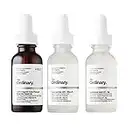 The Ordinary 3 Bottles Face Serum Set! Hyaluronic Acid Serum, Rosehip Oil And Niacinamide Serum! Hyaluronic Acid 2% + B5! Niacinamide 10% + Zinc 1%! Organic Cold Pressed