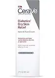 CeraVe Hand Cream & Foot Cream for Diabetics’ Dry Skin | Diabetes Care Foot & Hand Cream for Dry Hands & Feet | Fragrance Free & Paraben Free | 3 Ounce