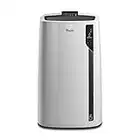 DeLonghi Portable Air Conditioner 12,500 BTU,cool extra large rooms up to 550 sq ft,wifi with alexa,energy saving,heat,quiet,remote,AC Unit,dehumidifier,fan,programmable,window venting kit,EL376HRGFK
