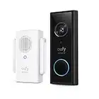 eufy Security Video Doorbell Wireless S210 2K (Battery-Powered) with Chime, No Monthly Fee, On-Device AI for Human Detection, 16GB Local Storage, Simple Self-Installation, 2-Way Audio Doorbell Camera