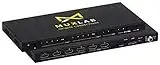 MuxLab 4x2 HDMI 2.0 4K 60hz Matrix Switcher | IR Remote | Supports 4K@60Hz | 4:4:4 | HDR | 4 in 2 Out | No Driver | Control with IR Remote | Switcher and Splitter