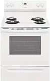 Frigidaire FCRC3012AW 30" Electric Range with 4 Coil Elements 5.3 cu. ft. Oven Capacity Store-More Storage Drawer Electronic Kitchen Timer in White