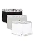 Calvin Klein Men's Trunk 3pk, Black/ White/ Grey Heather, M (Pack of 3)