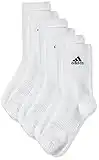 adidas Light Crew 3PP Chaussettes Mixte Adulte, White/White/White, FR : M (Taille Fabricant : M)