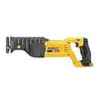 DEWALT 20V MAX Reciprocating Saw, 3,000 Strokes Per Minute, Variable Speed Trigger, Bare Tool Only (DCS380B), Black/Clear