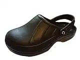 cloggis Clogs Kitchen Chefs Dental Veterinary Nurse Gardening Safety Shoes Full Black White (UK 7, Black)