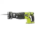 Ryobi R18RS7-0 One+ Cordless Brushless Recip Saw, 18 V, Hyper Green