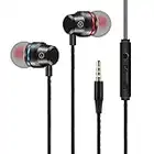 Auriculares In Ear, Auriculares con Cable con Microfono y Control de Volumen Headphones Compatible con iPhone, Galaxy, Sony, Huawei, Xiaomi, MP3 y Todos los Dispositivos de Auriculares de 3,5 mm