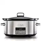 Crockpot Electric Slow Cooker | Programmable Digital Display | Large 7.5L Capacity (up to 10 People) | Keep Warm Function & 20-Hour Countdown Timer | Stainless Steel [CSC063]