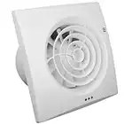 100mm Humidity Control Timer Environment friendly White Quiet Bathroom Kitchen Extractor Fan 4 inch Shower Wall or Ceiling Mounted Ventilation for 100 mm Ducting Quiet Toilet küchenventilator