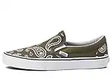 Vans Classic Slip-On™ (Peace Paisley) Grape Leaf/True White Men's 9.5, Women's 11 Medium, (Peace Paisley) Grape Leaf/True White