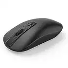 cimetech Mouse Senza Fili Bluetooth 2.4 GHz con Nano Ricevitore,2400 DPI con 3 Livelli Regolabile, Mouse ottico per laptop/tablet/PC/Windows