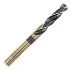 COMOWARE 3/4'' Reduced Shank Drill Bit- HSS M2 Silver and Deming Industrial Drill Bit, Black and Gold Oxide Finish, 135 degree split point, ideal for the most handle, with storage case, 1/2” Shank