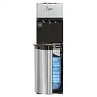 Eiger EG202SB - Dispensador de agua de carga inferior, 3 opciones de temperatura: agua fría, natural y caliente, con la certificación de la Energy Star, de estilo lujoso y de acero inoxidable