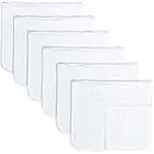 Comfy Cubs Muslin Burp Cloths Large 100% Cotton Hand Washcloths 6 Layers Extra Absorbent and Soft (White, 6-Pack, 20 inch X10 inch )