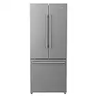 Galanz GLR16FS2K16 3 French Door Refrigerator with Bottom Freezer & Installed Ice Maker, 16 cu ft, Stainless Steel