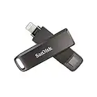 SanDisk 128GB iXpand Flash Drive Luxe for iPhone and USB Type-C Devices - SDIX70N-128G-GN6NE , Black