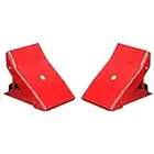 Torin TD3553 Big Red Steel Safety Wheel Chock: Foldable Tire Stop, 1 Pair