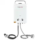 Propane Tankless Water Heater, GASLAND Outdoors BS158 6L 1.58 GPM Portable Gas Water Heater, Instant Propane Water Heater, RV Camping Water Heater, Overheating Protection, Easy to Install