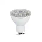 V-TA Lampadina LED 6.5W, Faretto Spotlight Chip Samsung Pro Attacco Gu10, Colore luce Bianco Naturale (4000K), 1 pezzo