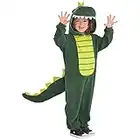 amscan 9902084 - Costume per bambini, con chiusura lampo, colore verde, 6-8 anni