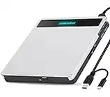 SOMDARHK Externes CD DVD Laufwerk Extern USB 3.0 Type C CD/DVD RW Brenner mit 2 USB & SD/TF,Tragbar Optical Drive DVD CD-ROM Laufwerk für Laptop Windows 11 Mac MacBook Air Pro iMac PC