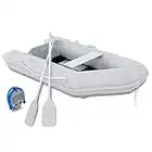 DARTMOOR Gommone Gonfiabile per Adulti 230x130x33cm Zattera Portatile per 2 Persone capacità 300 kg Kayak Barca PVC per Derive per Nautica Pesca Gioco