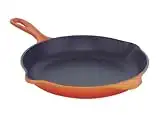 LE CREUSET Sartén esmaltada de hierro fundido, 29,5 cm, con mango de hierro