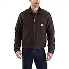 Carhartt Men's Duck Detroit Jacket (Regular and Big & Tall Sizes), Dark Brown, Medium