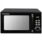 Russell Hobbs RHM2026B STYLEVIA 20 Litre 800 W Black Digital Microwave, 5 Power Levels, Mirror Finish, 8 Auto Cook Settings