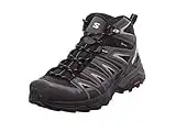 Salomon X Ultra Pioneer Mid Gore-Tex Scarpe Impermeabili Da Hiking da Uomo, Qualsiasi condizione meteo, Tenuta del piede sicura, Stabilità e ammortizzazione, Black, 43 1/3 EU