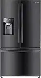 Winia WRFS26SUJE 25.5 Cu. Ft. French Door Dispenser Refrigerator With a Dual Ice Maker - Black Stainless Steel