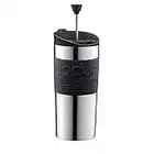 BODUM Travel French Press Coffee Maker, Vacuum, Small, 0.35 L - Black