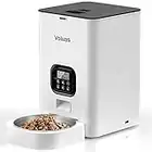 VOLUAS Automatic Cat Feeders - Automatic Pet Feeders for Cats and Dogs, Dry Food Dispenser with Desiccant Bag, Timed Cat Feeder, Programmable Portion Size Control 4 Meals Per Day, 10s Voice Recorder