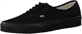 Vans Adult Authentic Core Classics, Black/Black, Mens 9.5 Womens 11