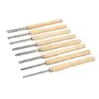 Silverline - Ciseaux pour tour à bois, 8 pcs (303159)