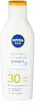 NIVEA SUN Protect & Sensitive Sonnenmilch (200ml), Sonnenschutz mit LSF 30, Sonnencreme für empfindliche Haut mit Aloe Vera, schützt sofort vor Sonneneinstrahlung