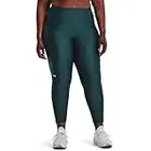 Under Armour Heatgear Armour Legging Taille Haute antidérapant à la Cheville Capri, (716) Tourmaline Bleu Sarcelle/Vert Illusion, 2X Femme