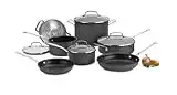 Cuisinart 11-Piece Cookware Set, Black, Chef's Classic Nonstick Hard Anodized, 66-11