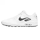 Nike Air Max Chaussures de golf pour homme 90 g, Blanc / noir, 45.5 EU