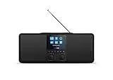 Philips Radio por Internet R8805/10 Dab+ Radio con Spotify Connect (Bluetooth, Temporizador, Alarma Dual, Panel de Carga Qi para Móviles, USB) Color Negro