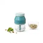 Prepdeck Mini Chop’r - Fast & Easy Food Processor - Electric Vegetable / Garlic Chopper, 1.5 Cup Capacity - Ultra-Sharp Blades - Bump Resistant Safety System - Long-Lasting Charge & USB Cable Included (Mojito Mint)